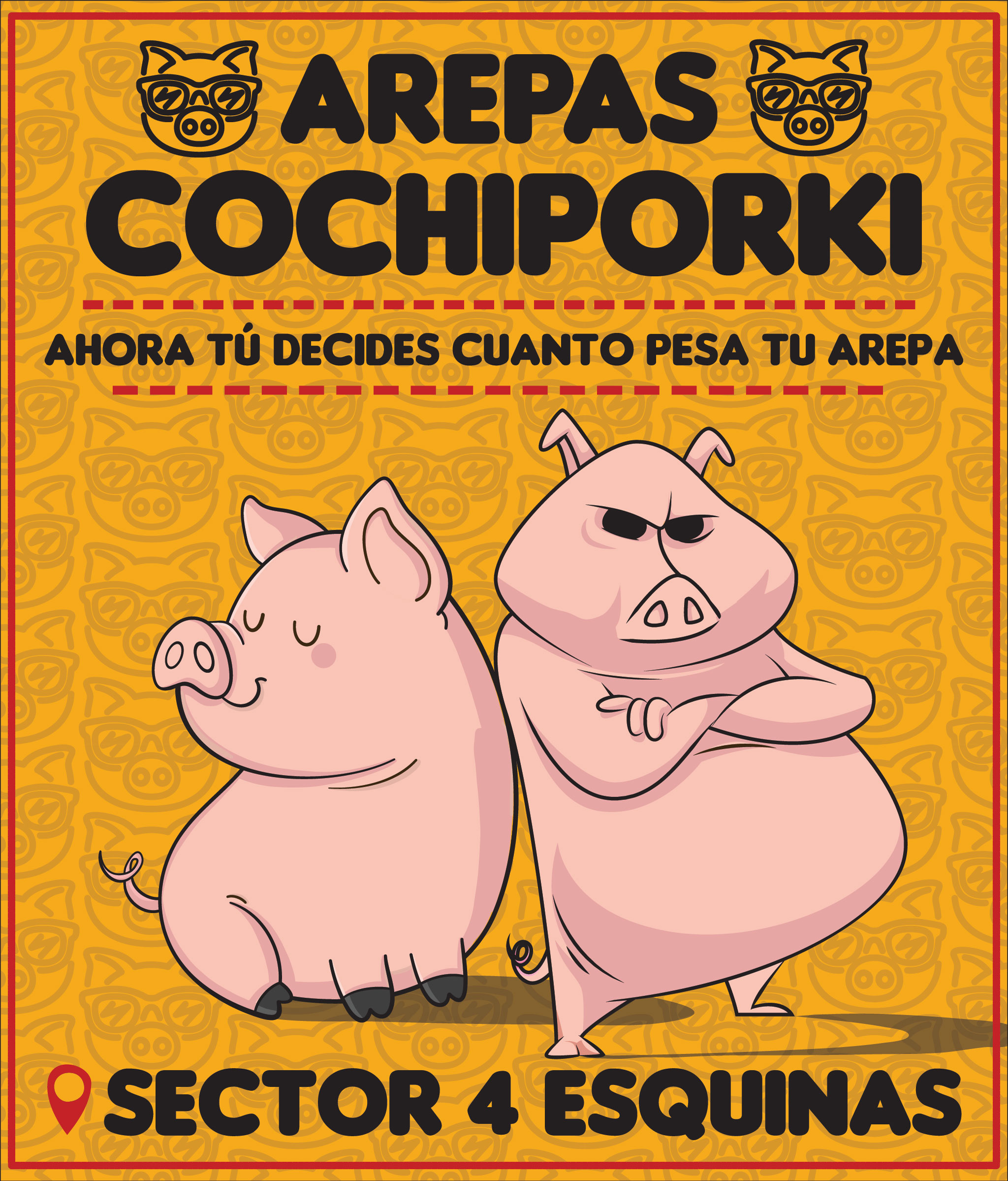 Identidad de marca de Arepas Cochiporki